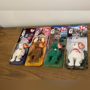 TY Beanie Babies Mcdonalds Bears Set Of 4